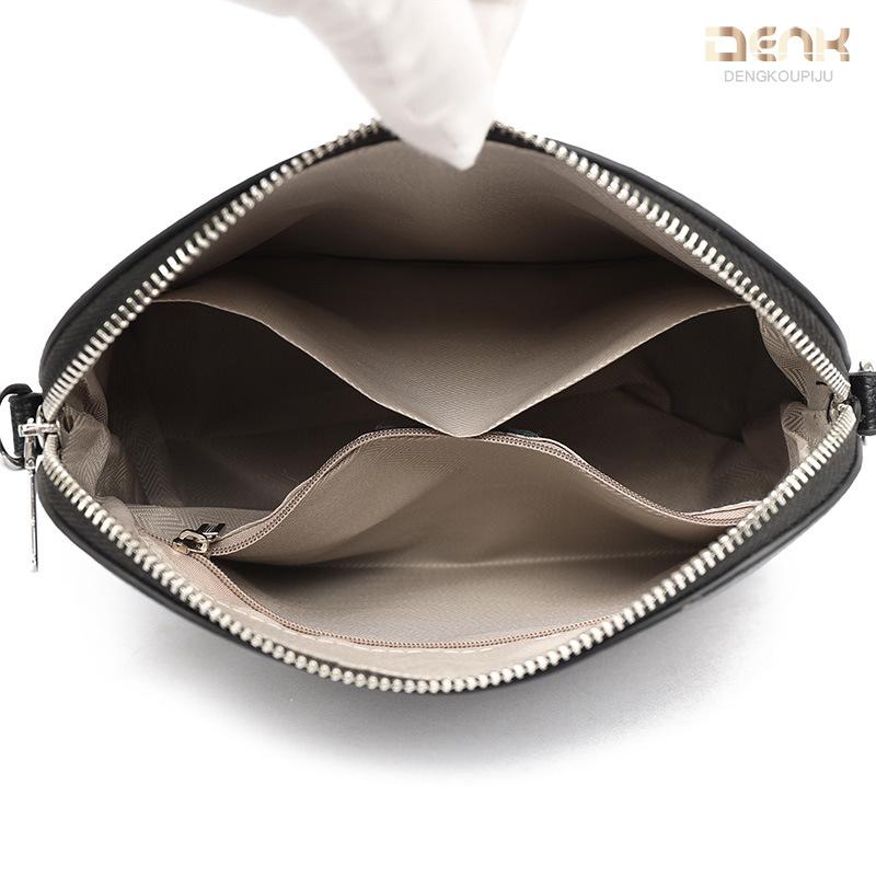 Genuine Leather Women's Bag Fashionable Casual Large Capacity Shell Bag Cowhide Single-shoulder Crossbody Bag