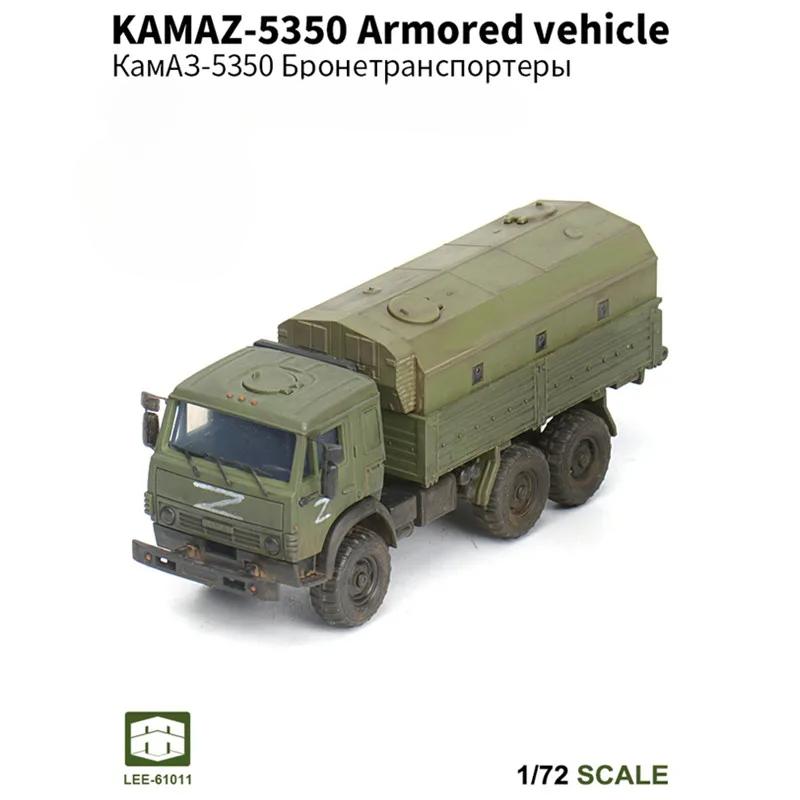 1/72 Russia KAMAZ-5350 Military Truck Assembly Puzzle Model Rocket Simulated Artillery Model Boys Toy