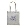 South Korea Ins Style Official Website Similar Thin Cotton Grey Cloth Bag All-matching Casual Abstract Printed Shoulder Environmentally Friendly