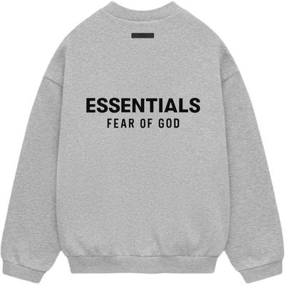 Fear of God Essentials Fleece Crewneck II Light Heather Grey Men Tops 192HO246268F