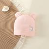 Pure Cotton Double Layer Newborn Hat for 0-3 Months, Suitable for Autumn/Winter