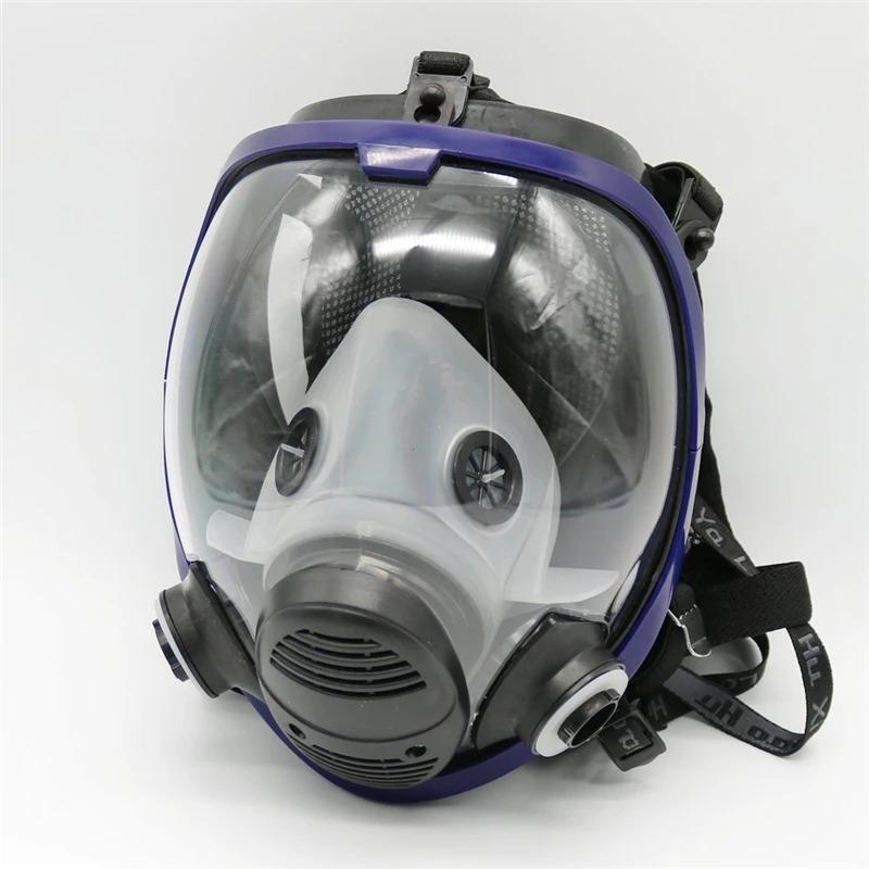 Chemical Mask 6800 7 In 1 Gas Mask Dustproof Respirator Paint Pesticide Spray Silicone Full Face Filters For Laboratory Welding