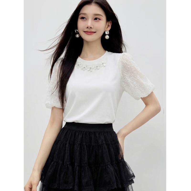 Dámské ležérní tričko s nabíranými rukávy