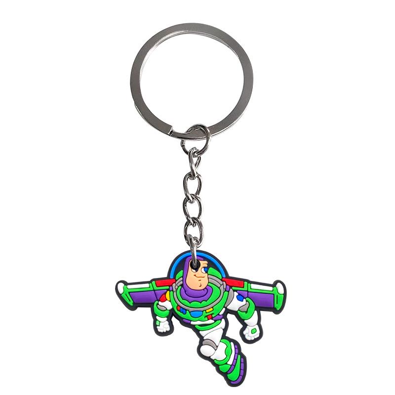 Buzz Lightyear PVC Keychain Charm - Soft Rubber Backpack Ornament & Small Gift