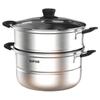 Supor 26cm Edelstahl Doppelschicht Dampfgarer