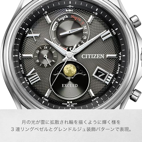 Citizen EXCEED Eco-Drive Funkgesteuertes Uhrwerk mit Lichtenergie BY1020-61E Herren