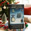 Ghibli Anime Christmas Advent Calendar Toy Figure Collectible Cosplay Accessories Trendy Countdown Blind Box 2D Acrylic Pendant
