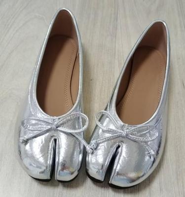 2026 Eraldatud varbad Naiste Baleriinad Moodsad Tabi Kingad Vabaaja Slip-on Loaferid Daamide Volditud Nahast Espadrillid Zapatillas Mujer