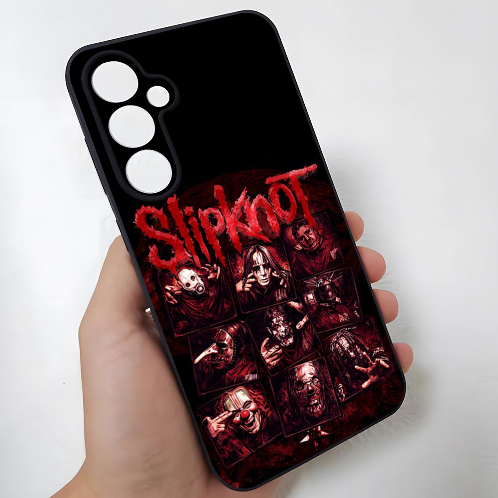 S-Slipknot Popular Band Phone Case For Samsung S26 Ultra S25 Edge Ultra S23 S22 S21 S20 Ultra Plus S24 Fe Glass Cover