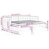 Extendable Daybed with Mattresses Dark Green 80 X 200 Cm Velvet