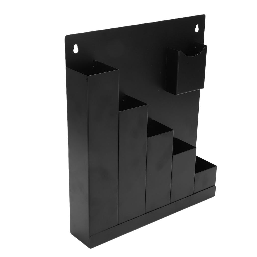 Wall Mount Cable Tie Holder 5 Grids Storage Rack   Metal   for Workshop Shed Garage Home