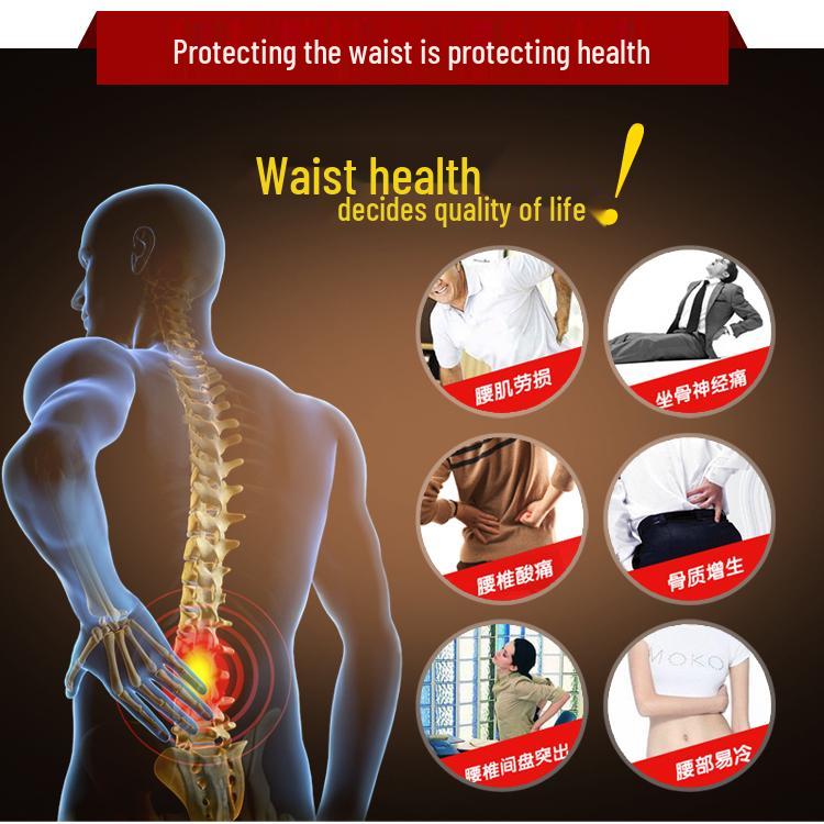 Unisex Medical Grade Lumbar Support Belt for Muscle Strain Relief - Breathable, Year-Round Back Support