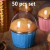 50 buc. Mucegai pentru cupcake Cupca de hartie Liner rezistent la ulei pentru cupcake Tava cupa de copt Casete pentru petrecere de nunta Hârtie de ambalaj pentru briose aurii