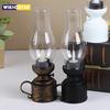 Vintage Kerosenes Lamp Halloween Night Light LED Flameless Candle Lamp Antique Oil Light Battery Operated Decoration Lamp