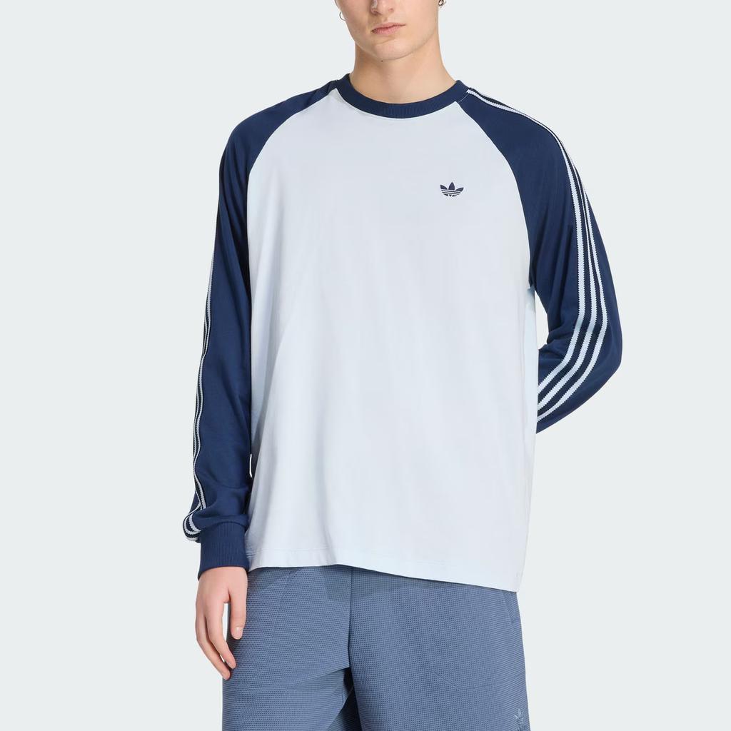 Adidas Originals Britcore Cali Knitted Crew Neck Loose Long Sleeve T-Shirt Men Tops KV4447
