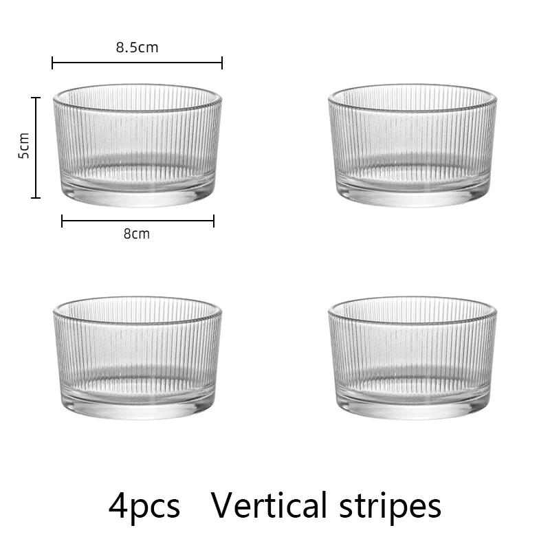 

4 шт. прозрачных стеклянных мини-миски набор кухонные десерты миска домашние соусы пудинг фрукты колбасные доски миски для приготовления еды