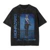 Resident Evil Leon S. Kennedy Chainsaw Washed T-Shirt, Unisex Game Fan Streetwear Tee, 100% Cotton Casual Short Sleeve Top