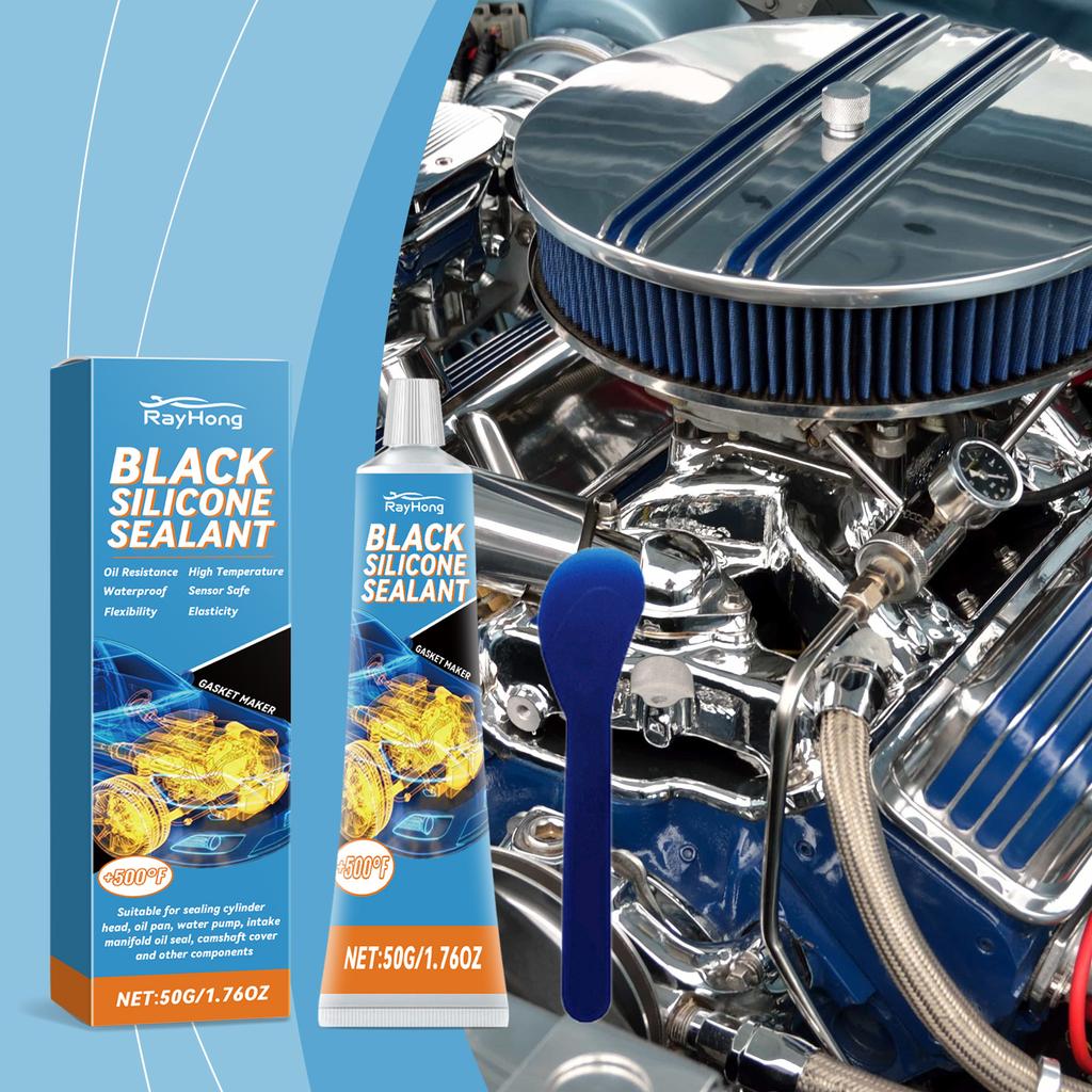 50g Car Engine Black Silicone Sealant Gasket Maker Universal Waterproof Oil-resistant Adhesive Glue Repair Sealer For Engines