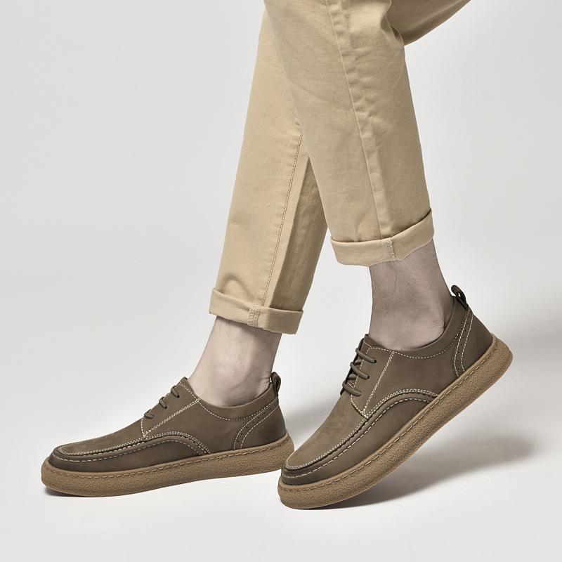 Men Oxfords Suede Leather Dress Shoes Men Casual Shoes Sneakers Luxury Brand  Men Classic Flats Derby Shoes