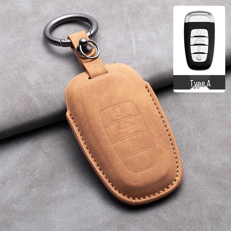 Compatible Key Shell for Hongqi H5, E-HS9, HS5, H9, EQM5, HS7 Car Interior Accessories