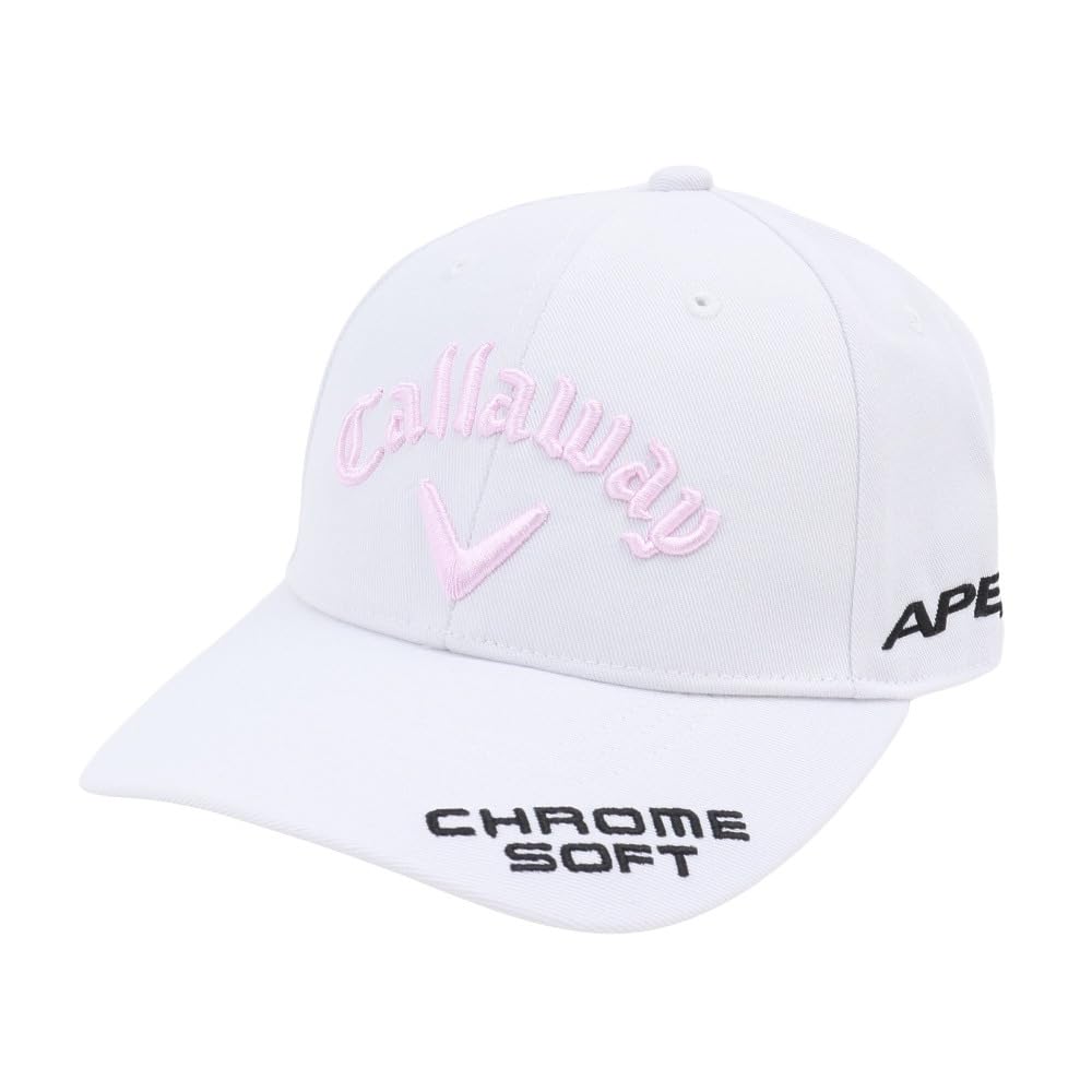 

Continuous Classic Cap TOUR TW CAP WM Golf FR [Callaway] Women s JM/Hat 23SS_1033_White/Pink