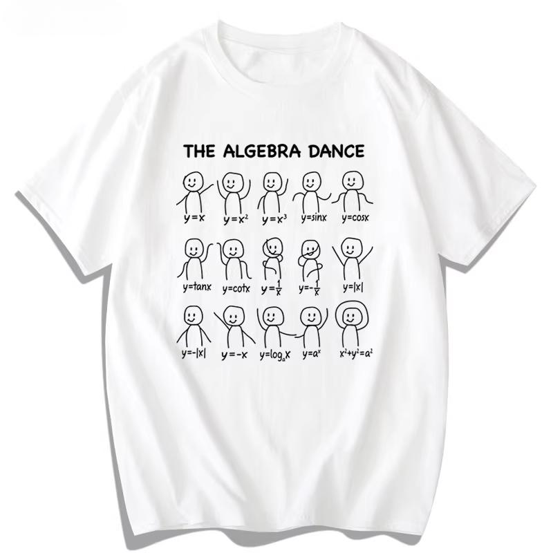 Algebraic Quadratic Equations Trigonometric Functions Fun Math Dance Summer Short Sleeve Trend Tshirt Camiseta Hombre S