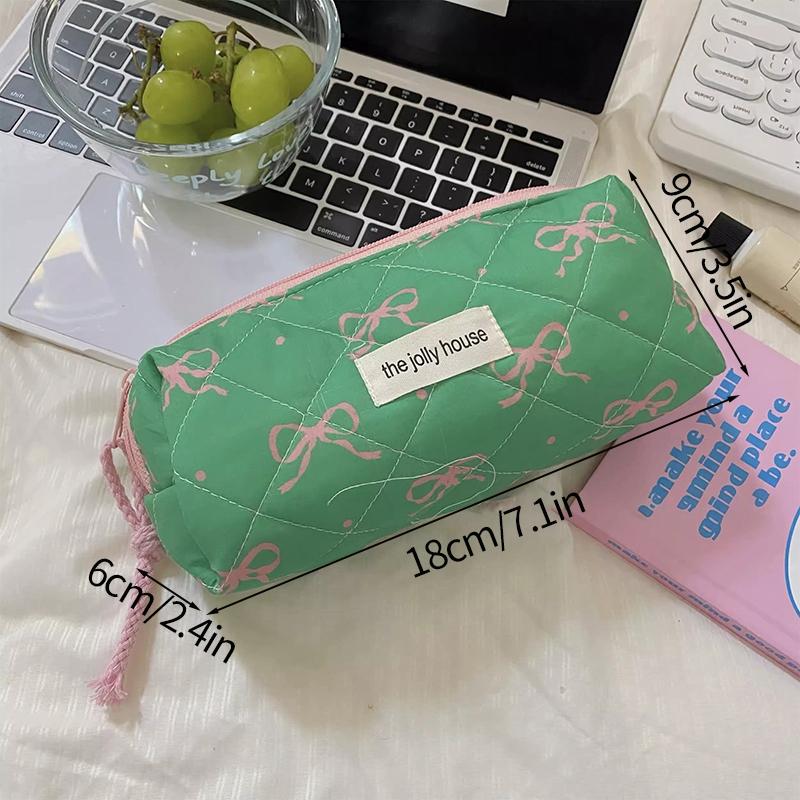 Make-up-Aufbewahrungstaschen mit Blumendruck, für Damen und Mädchen, Reise-Kulturtasche, Make-up-Tasche, Organizer, Kosmetiktasche, Reißverschluss, gesteppte Tasche