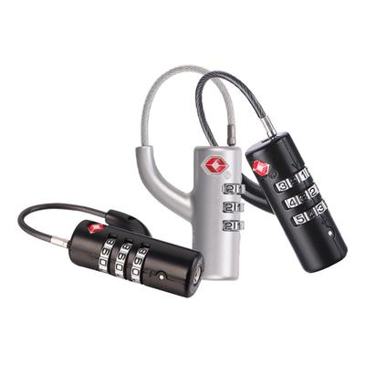 Portable Security Tsa Customs Lock Overseas Customs Clearance Trolley Luggage Suitcase Backpack Password Padlock Steel Cable