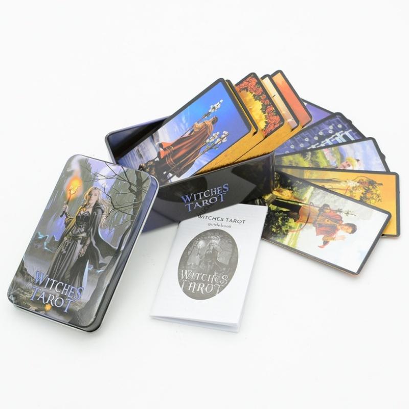 78Pcs Longest Dream Tarot Card Set Divination Tool With Detailed Guidebook Colorful Frame Fortune Telling Cards