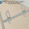 Indoor/Outdoor Silver Stainless Steel Heavy Duty Laundry Drying Rack Clothing Shelf forUse Best Used for Shirts Pants