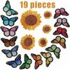 Embroidery Cloth Sticker Butterfly Flower Patch Sticker Cartoon Sunflower Computer Embroidery Chapter Boy Ironing