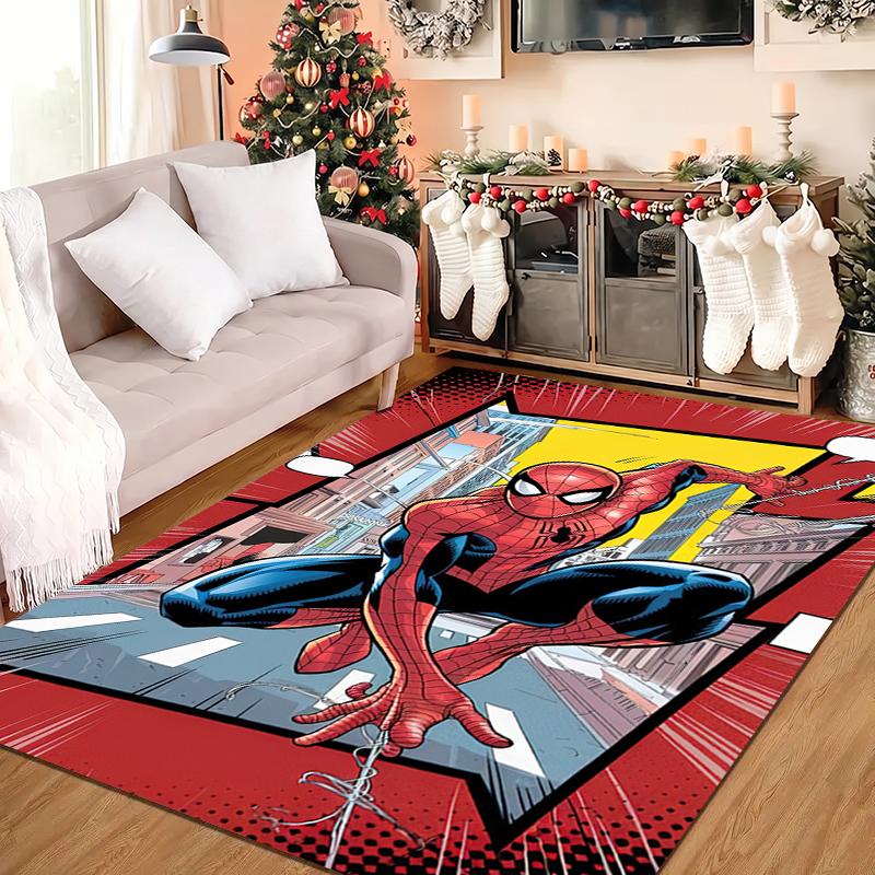 1PC Spider-Man Rug - home decoration Carpet For Living Room Bedroom Flooring Computer Chair Area Rug