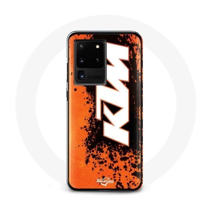 Case - KTM - Samsung Galaxy S20 Ultra - Soft - White Logo - Orange Background