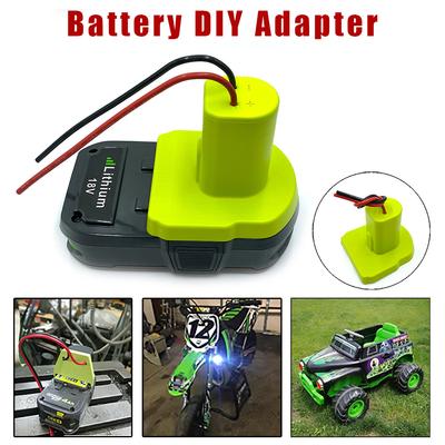 محول طاقة محول بطارية الإخراج لموصل طاقة بطارية Ryobi One + 18v