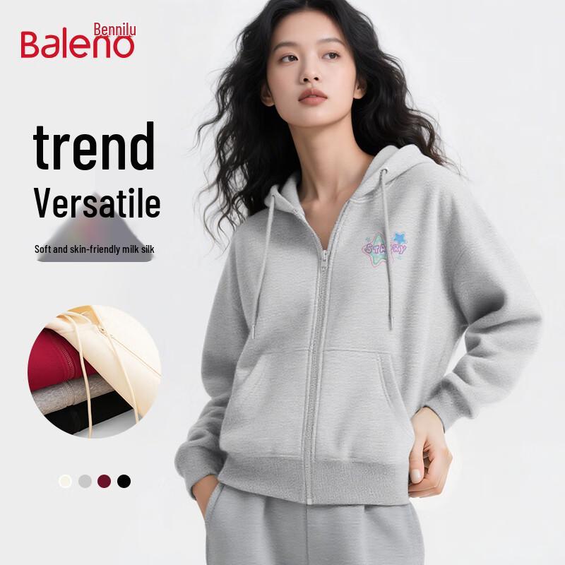 

Baleno Women s Hooded Zip-Up Sweatshirt L