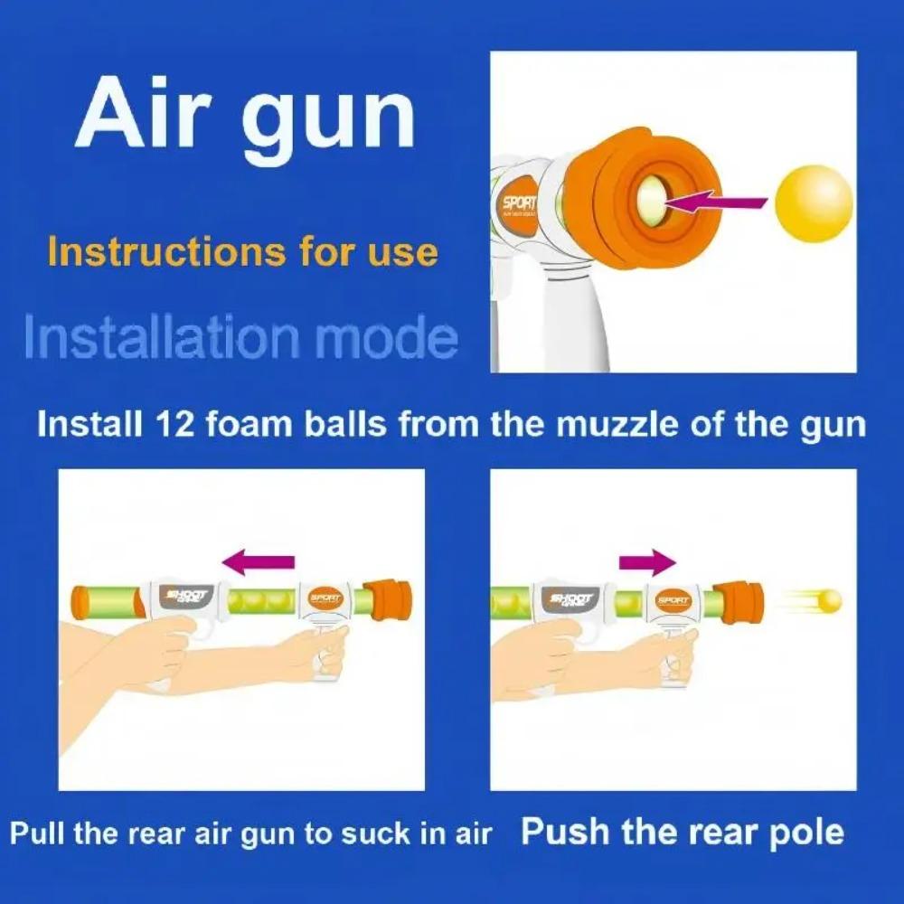 Interactive Parent-Child Airsoft Gun Toy Soft Bullet Shooting Duck Rex Ball Lion Design Elastic Gun Children Educational Game