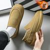Warm Fur Suede Men Casual Shoes Breathable Comfort Slip-on Mens Driving Shoes Luxury Brand Men Loafers Mens Lazy Shoes Moccasins