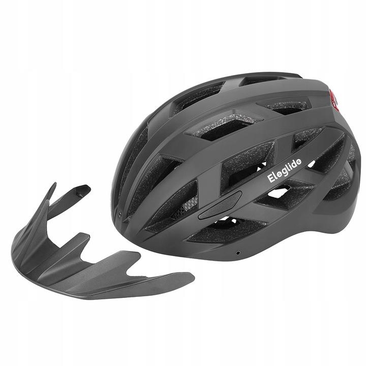 Eps Kask Rowerowy Z Z Tylnym Światłem Led, Ochronny Na Rower, Hulajnogę