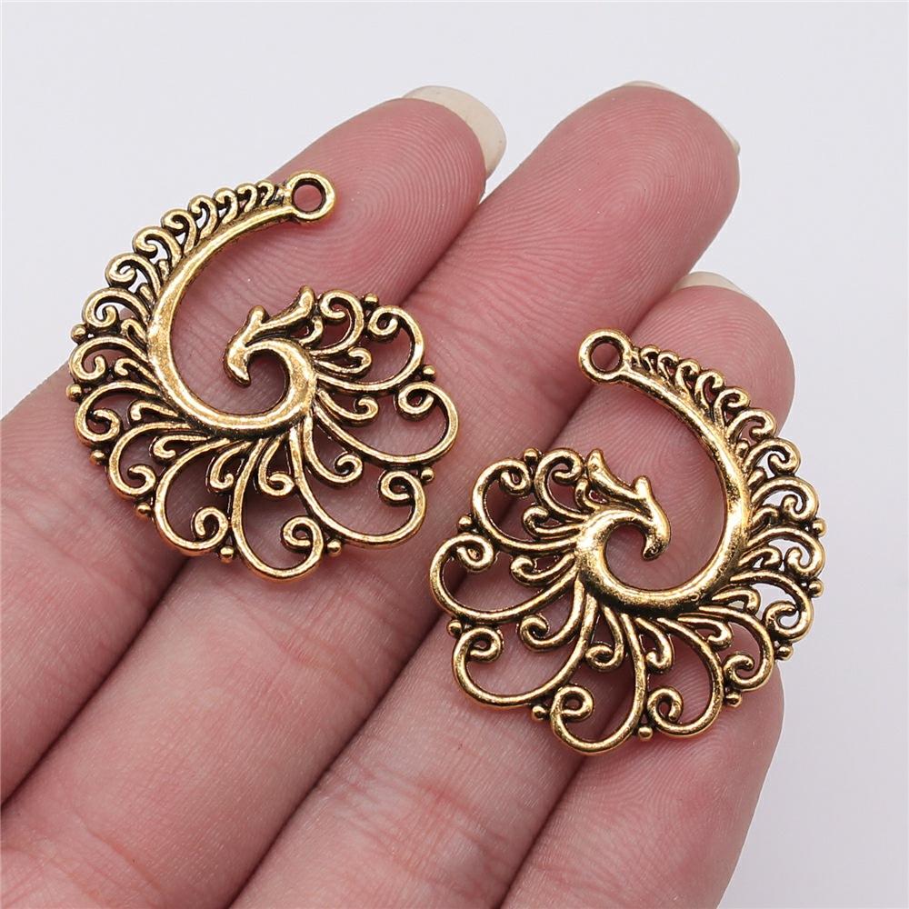 10pcs Vintage Water Droplets Charms For Earring Making DIY Earring Making Findings Accessories Earring Parts