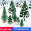 Christmas Tree Tower Cedar Model Kit - Pine DIY Sandbox Scene with White Iron Wire
