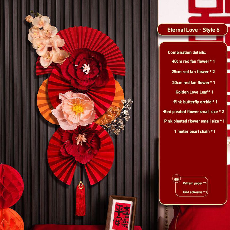 1 Set Chinese New Year Decorations 2026 Chinese Wedding Ornament Lunar New Year Wall Accessories Year Of The Horse 2026 Decor