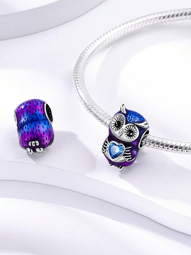Charm Copper Colors Cute Owl Dog Bead For Original Bracelet Diy Beads Charms Jewellery Making Gift For Women Styfne