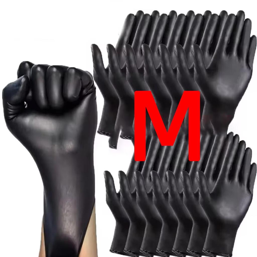 Latex Free Disposable Gloves Free Powder Free Food Safety Cooking Food Preparation Disposable Black Dirt Resistant Hands Not Dir