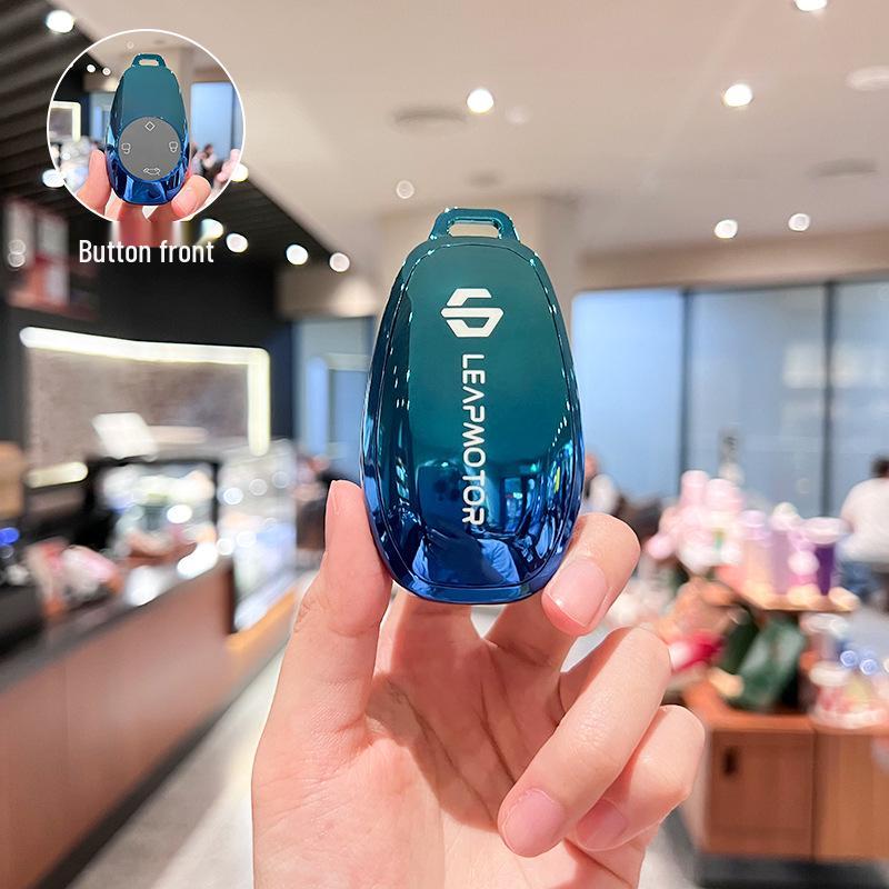 Leapmotor T03/S01 Key Case for Men & Women - Protective Car Remote Cover, 2021 Model