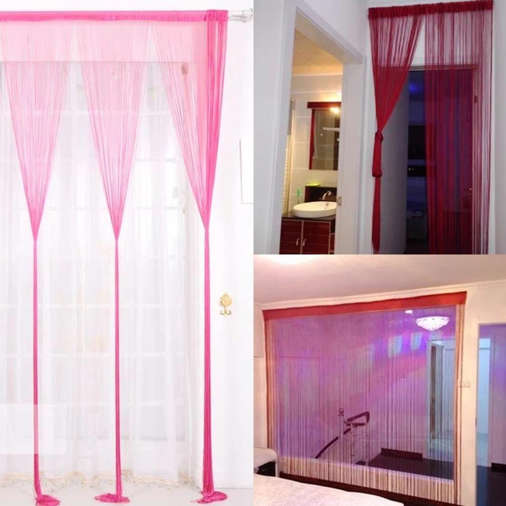 Encryption Type Ribbon String Divider Blind 100CM X 200CM Panel Tassel Curtain