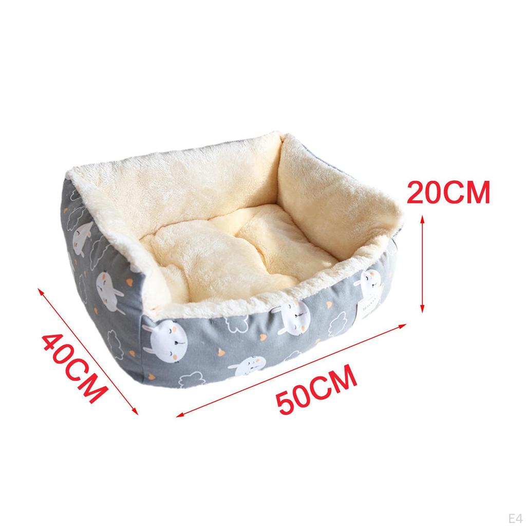 Plüsch Winter Haustierbett für Katzen und Hunde - Gemütliches Waschbares Schlafkissen