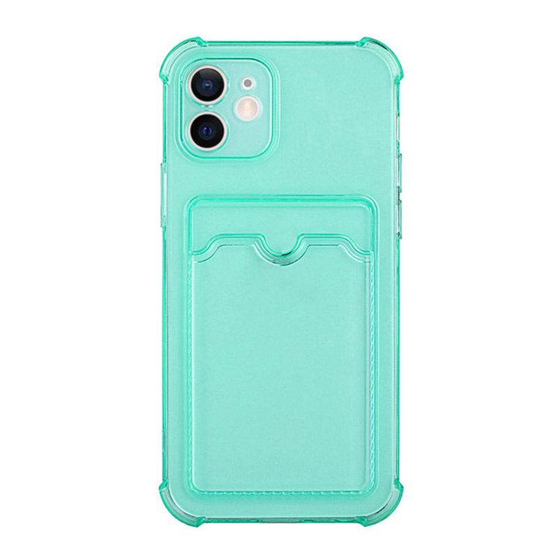 Transparent Airbag Drop-Proof iPhone 17 Case with Card Slot for iPhone 14/15 Pro Max/16