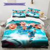 Marseille  Pattern Bedding Quilt Set Quilt Cover Pillowcase Home Decoration Birthday Gift (1 * duvet cover + 2 * pillowcase, without core)