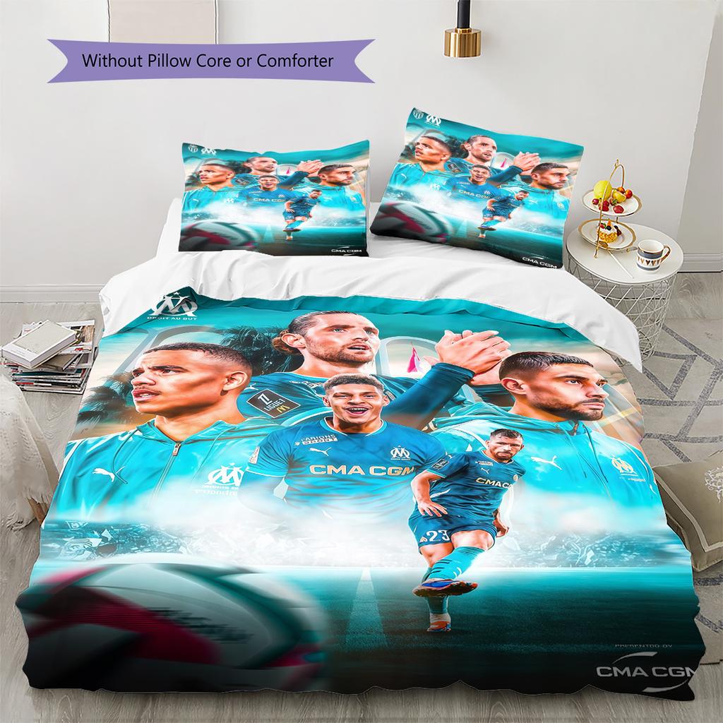 Marseille Pattern Bedding Quilt Set Quilt Cover Pillowcase Home Decoration Birthday Gift (1 * duvet cover + 2 * pillowcase, without core)