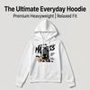 Men's Soft Cotton-Poly Blend Hoodie, Relaxed Fit, Versatile Trendy Casual Sweatshirt for Daily & Halloween